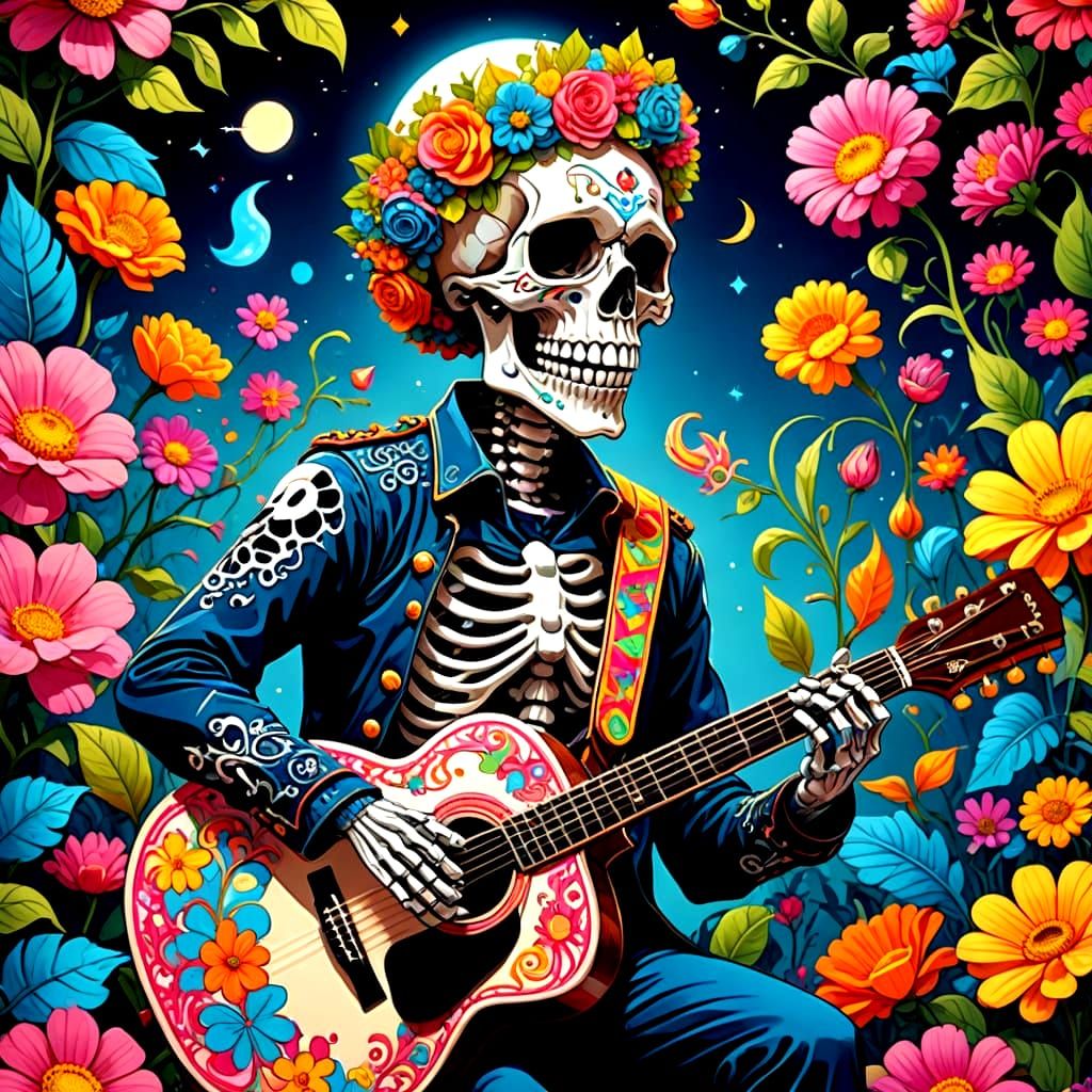 Psychedelic Rock Album Cover Art in the Style of 1970s Vinyl...