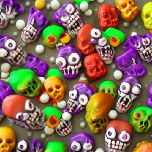 Zombie Candy People Generated by AI