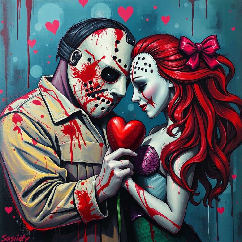 Jason Voorhees and Ariel in Bloody Valentine's Underwater Gr...