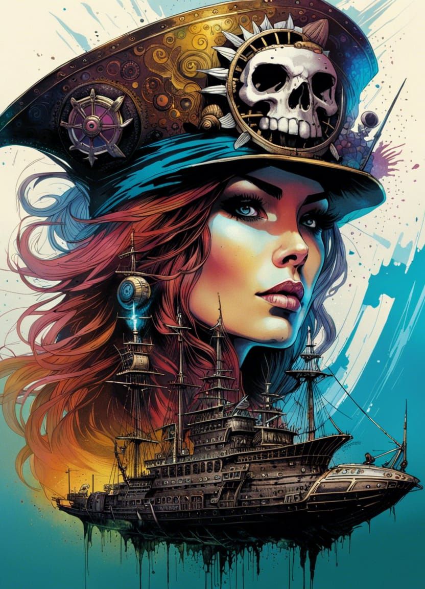 Female Space Pirate Captain!