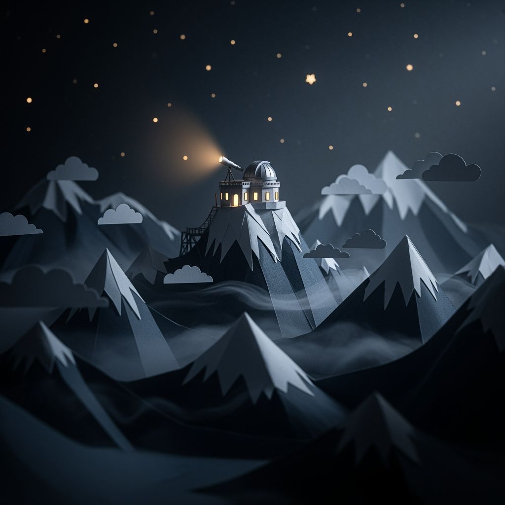 Epic Paper Observatory in Stop-Motion Style