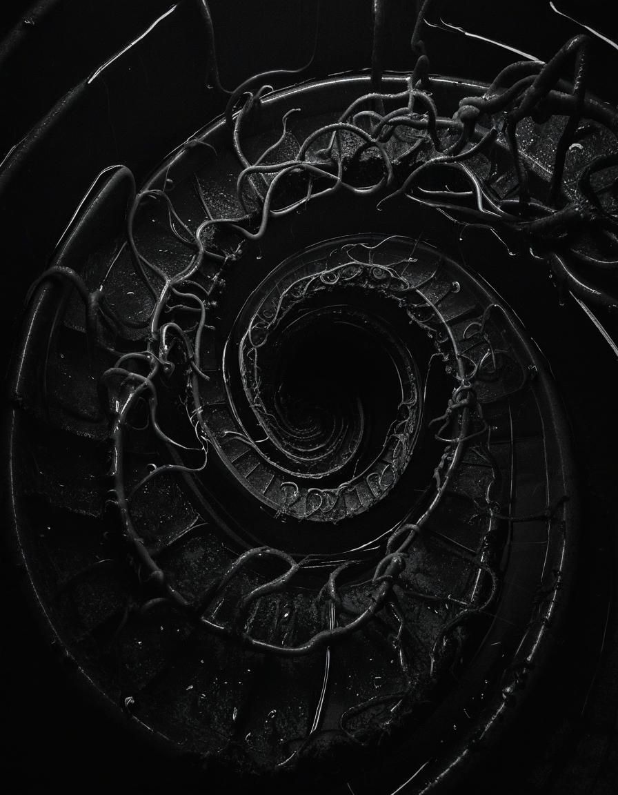 Grotesque Dark Spiral of Slimy Tendrils