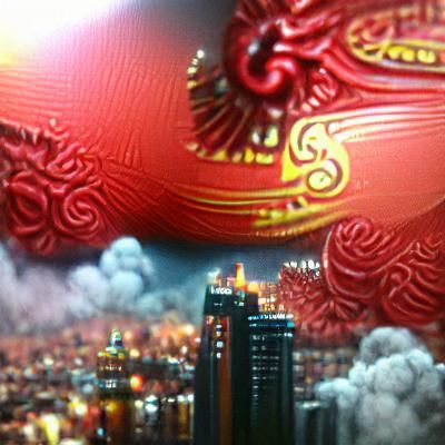 Detailed Matte Painting of Chinese New Year