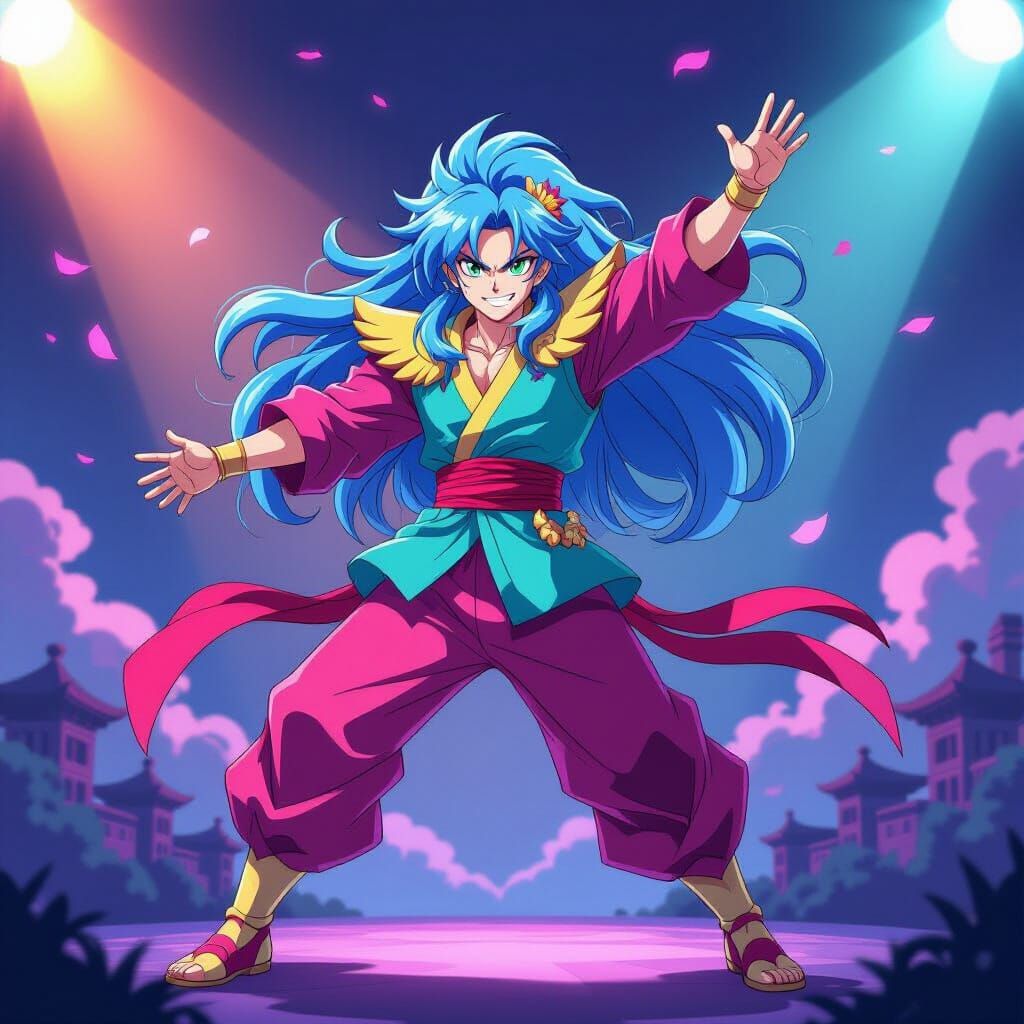 Bismuth Anime Character in Manga Scan Style