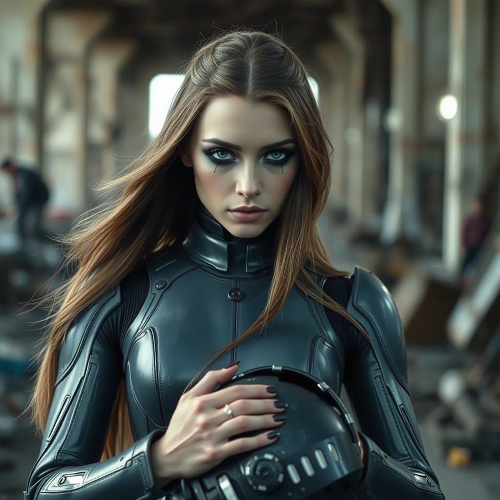 Princess Sara in Robot Suit, Cinematic Film Still