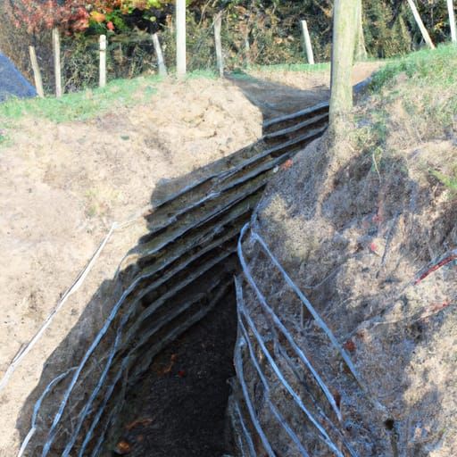 World War 1 Trench Warfare Scene