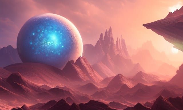 Diamond Planet Concept Art in Unreal Engine 5