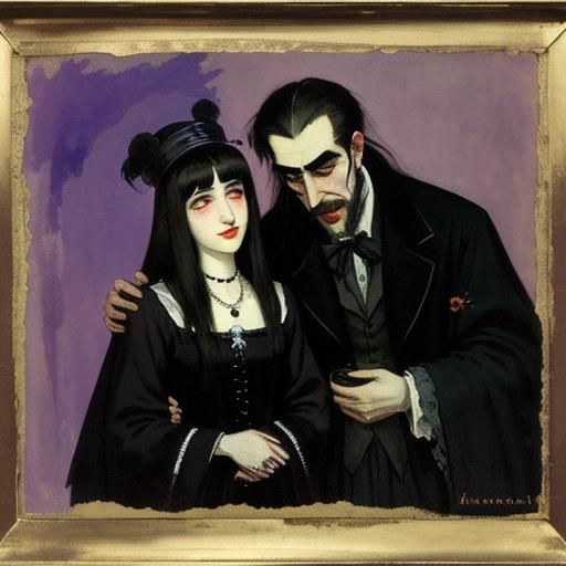 Vampire's Gift: A Rothko and Korovin Inspired Scene