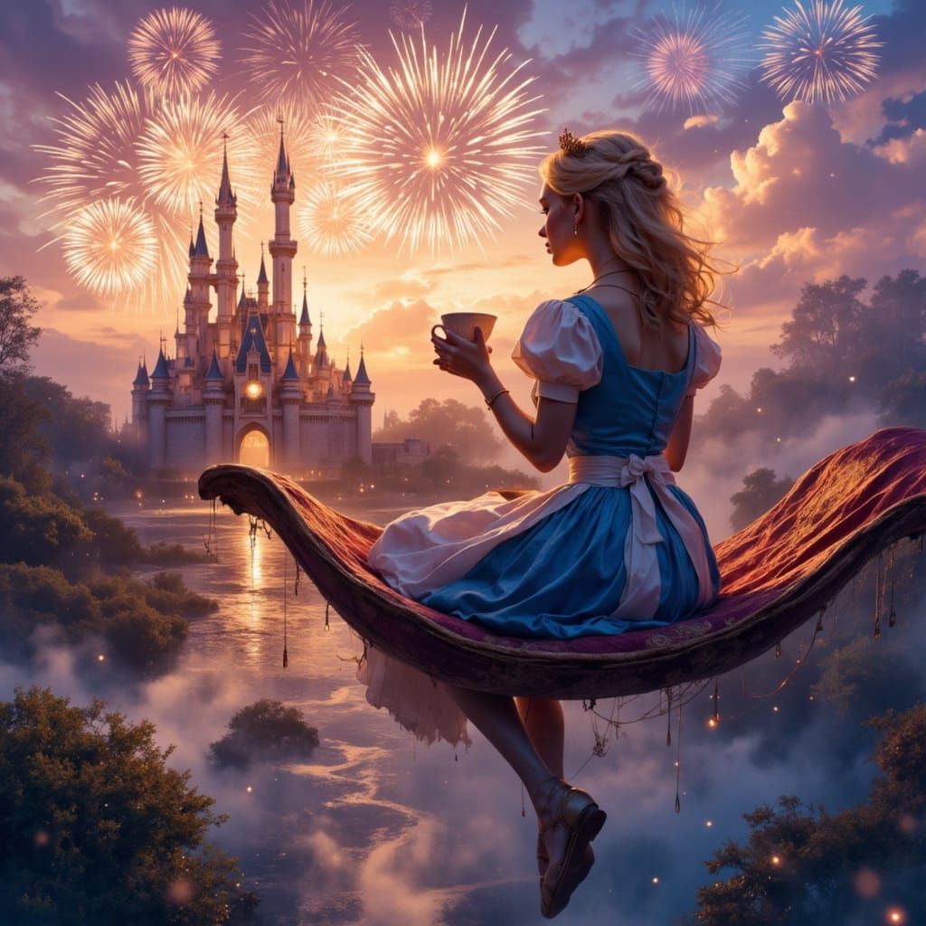 Alice in Whimsical Disney Wonderland Aerial Adventure