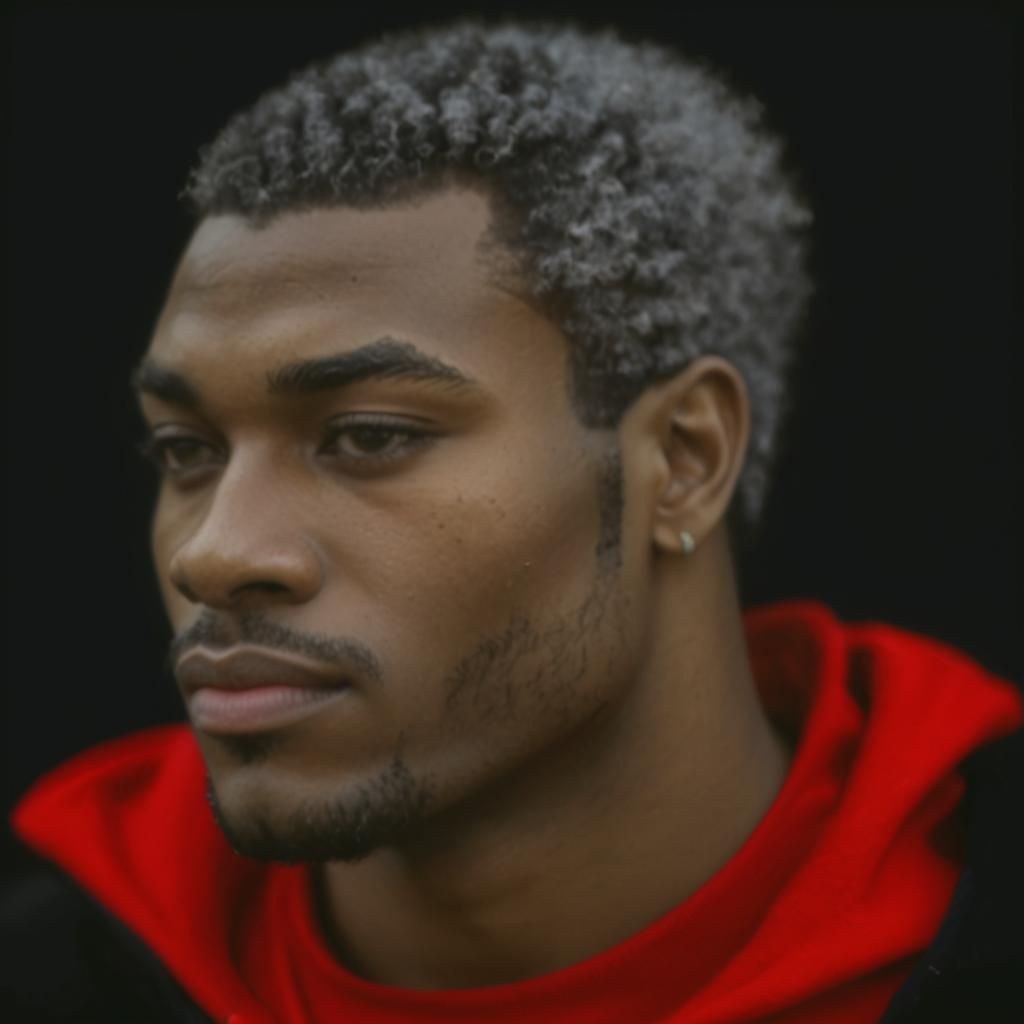 1987 Portrait of Young Man in 80s Style