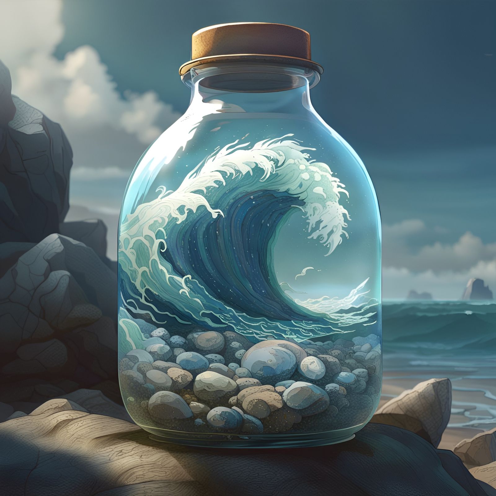 A Wave in a Bottle