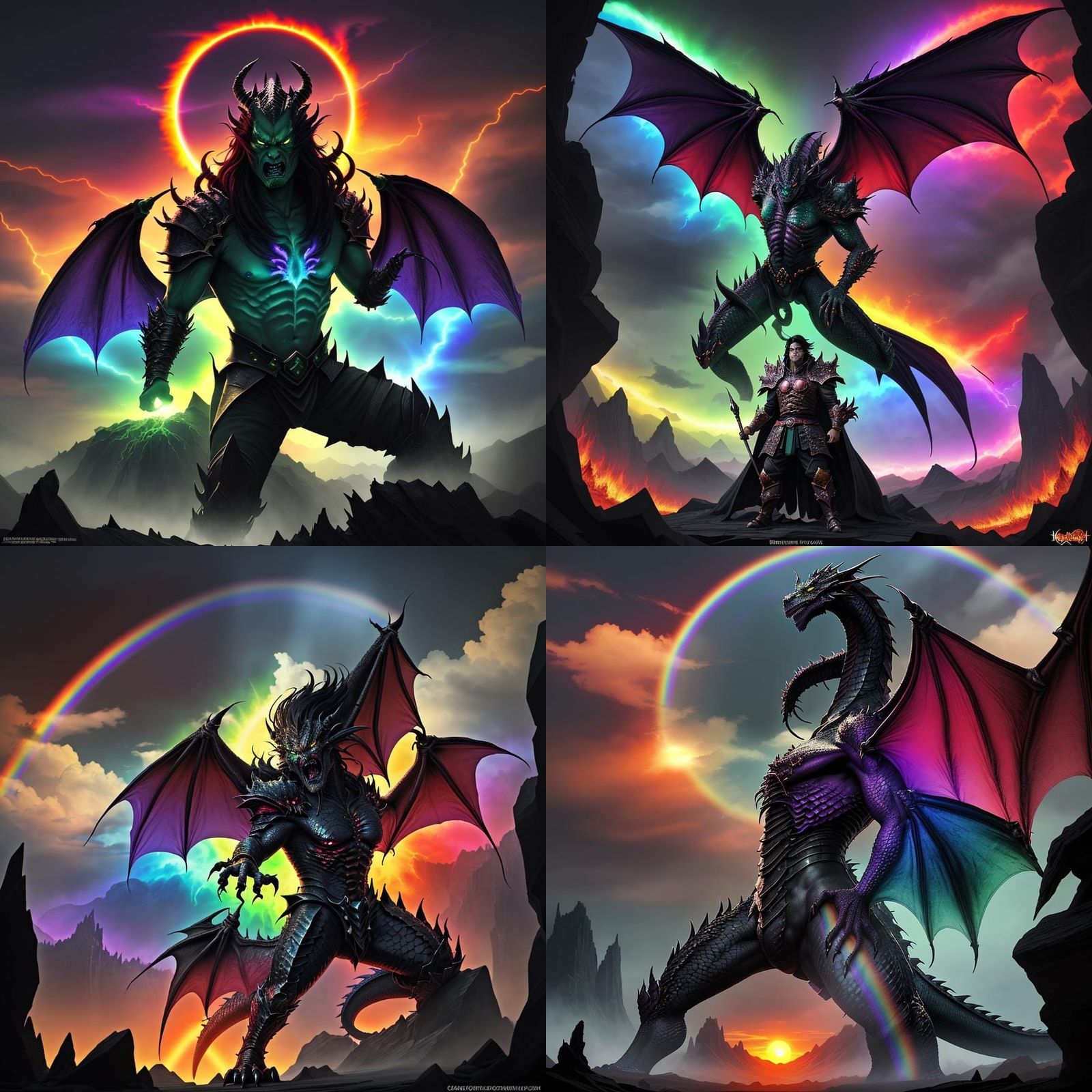 Angry Dragon Lord in Land of Ashes