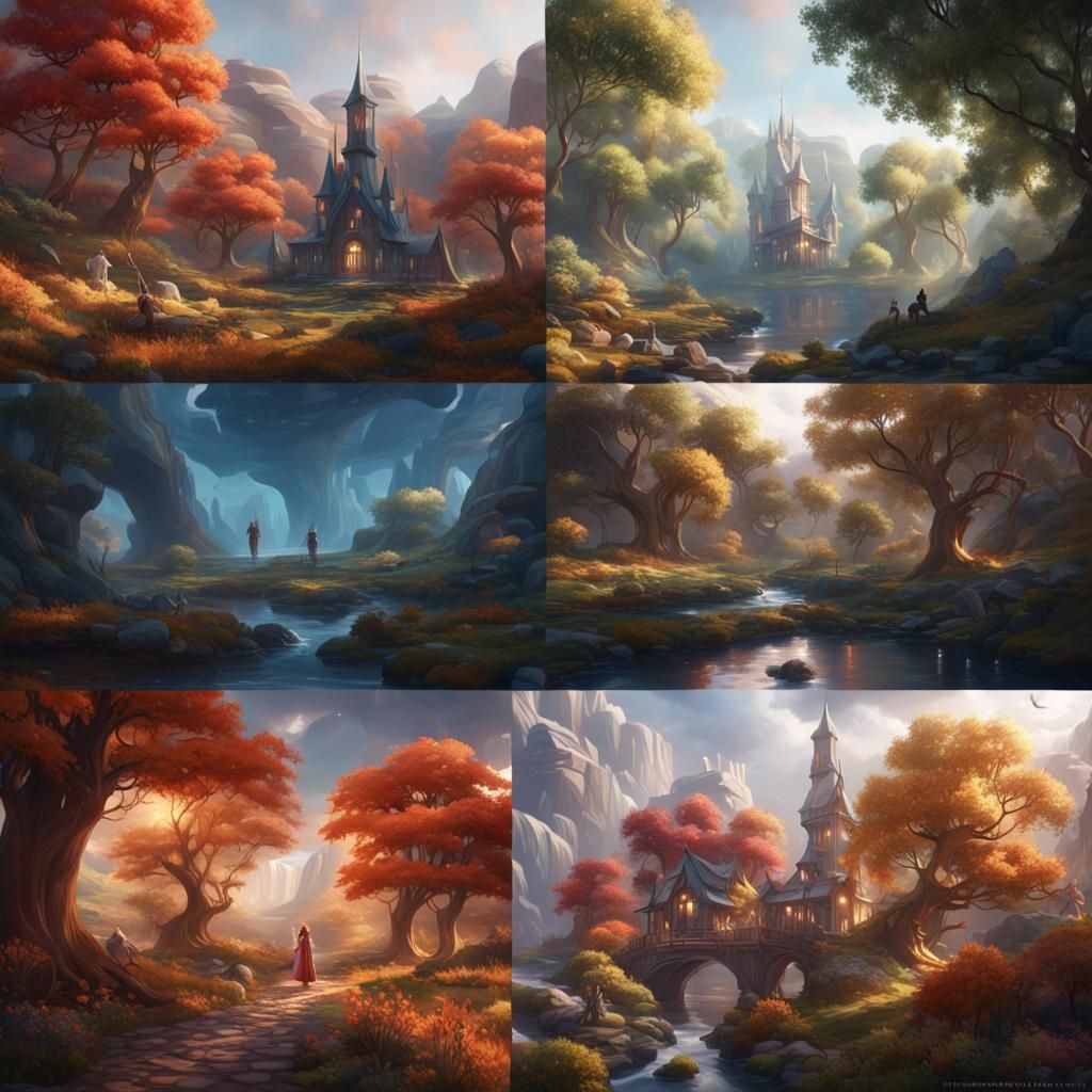 INFP Personality: Four Seasons Digital Art