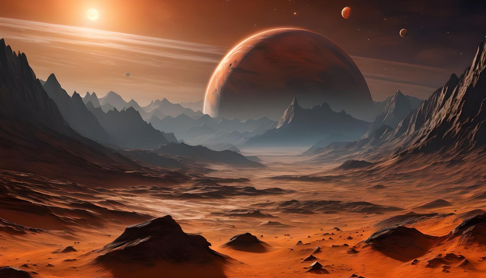 Proxima Centauri Planet Artwork: Distant Desert World