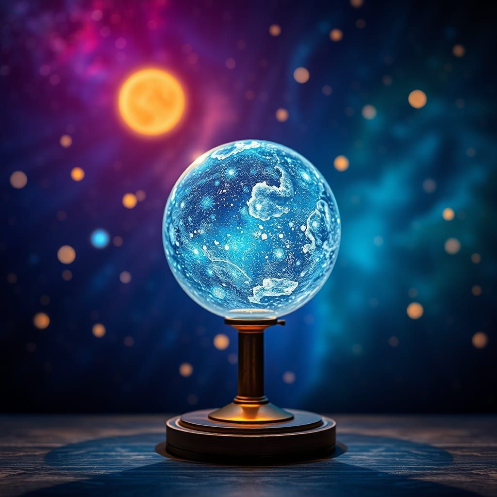 Solar System Lamp: 3D Abstract Photography