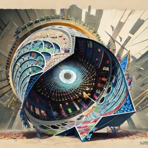 Kaleidoscopic Fractal Mandala in Symmetrical Light