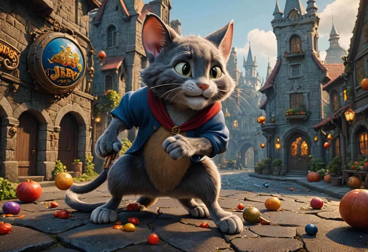 Tom and Jerry: Detailed Matte Painting