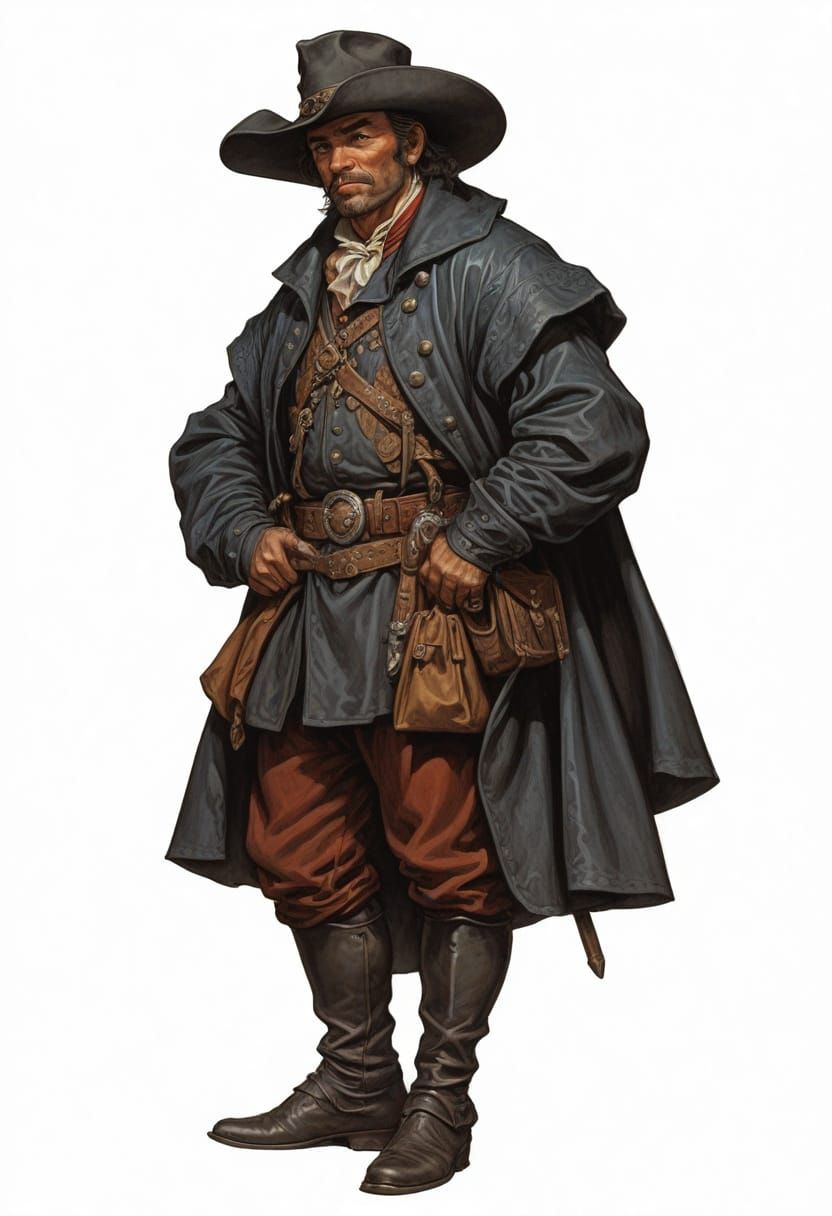 16th Century Coachman in Heroic Fantasy Style