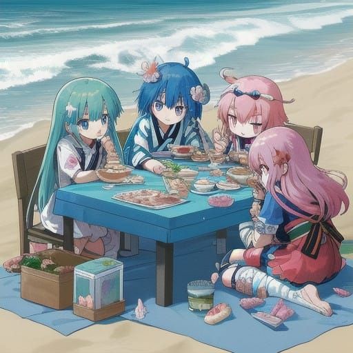 Cyborg Warriors Enjoy Beachside Vacation in Cape Cod