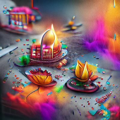 Diwali Festival Celebration with Lanterns