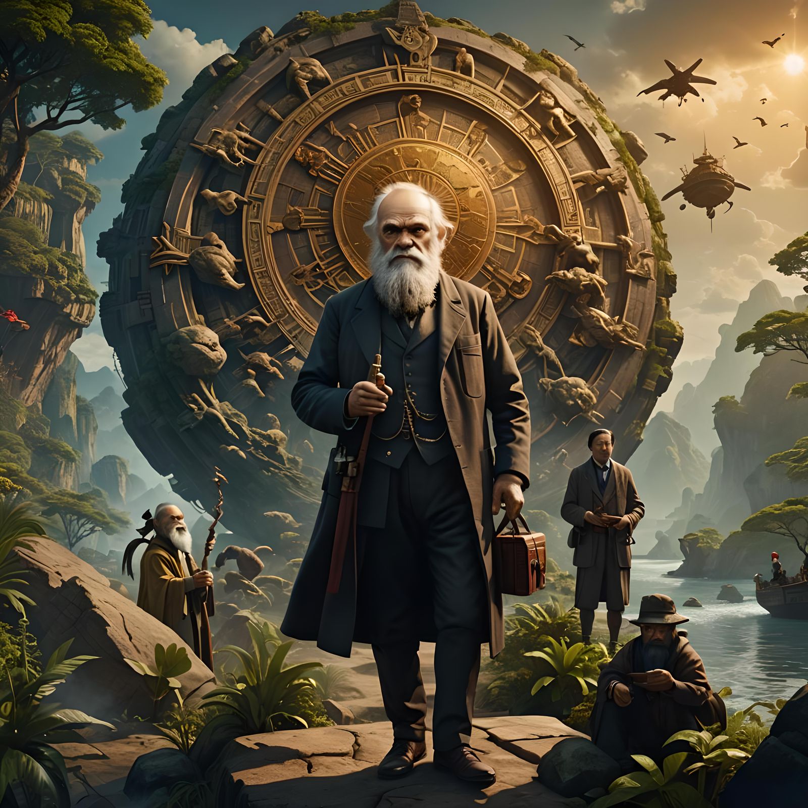 Darwin, Sun Tzu, and Me: Detailed Fantasy Art