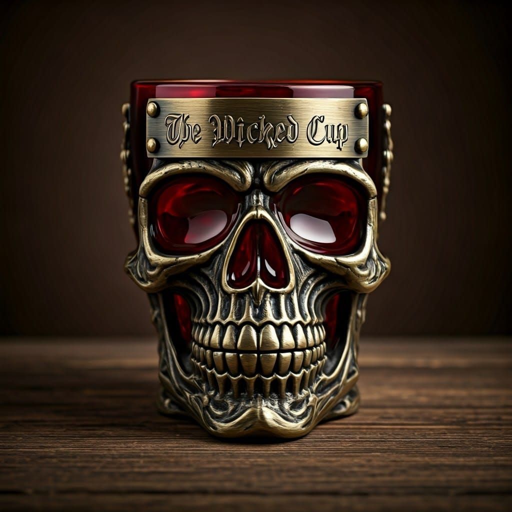Skull Beer Stein for The Wicked Cup