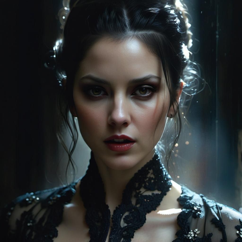 Detailed Close-Up of a Gorgeous Woman in Hyperrealism