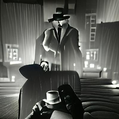 Classic Film Noir Scene