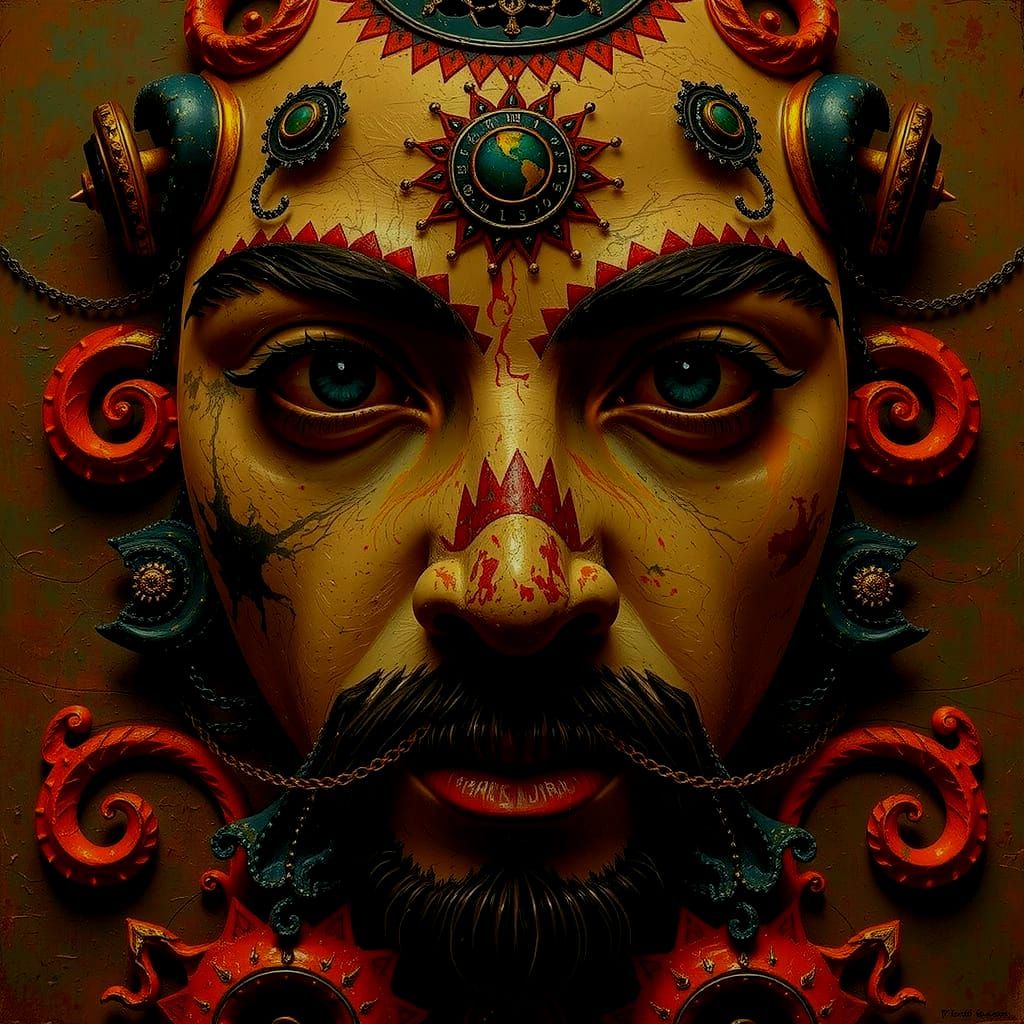 Abstract Vortex of Twisting and Spiraling Motion