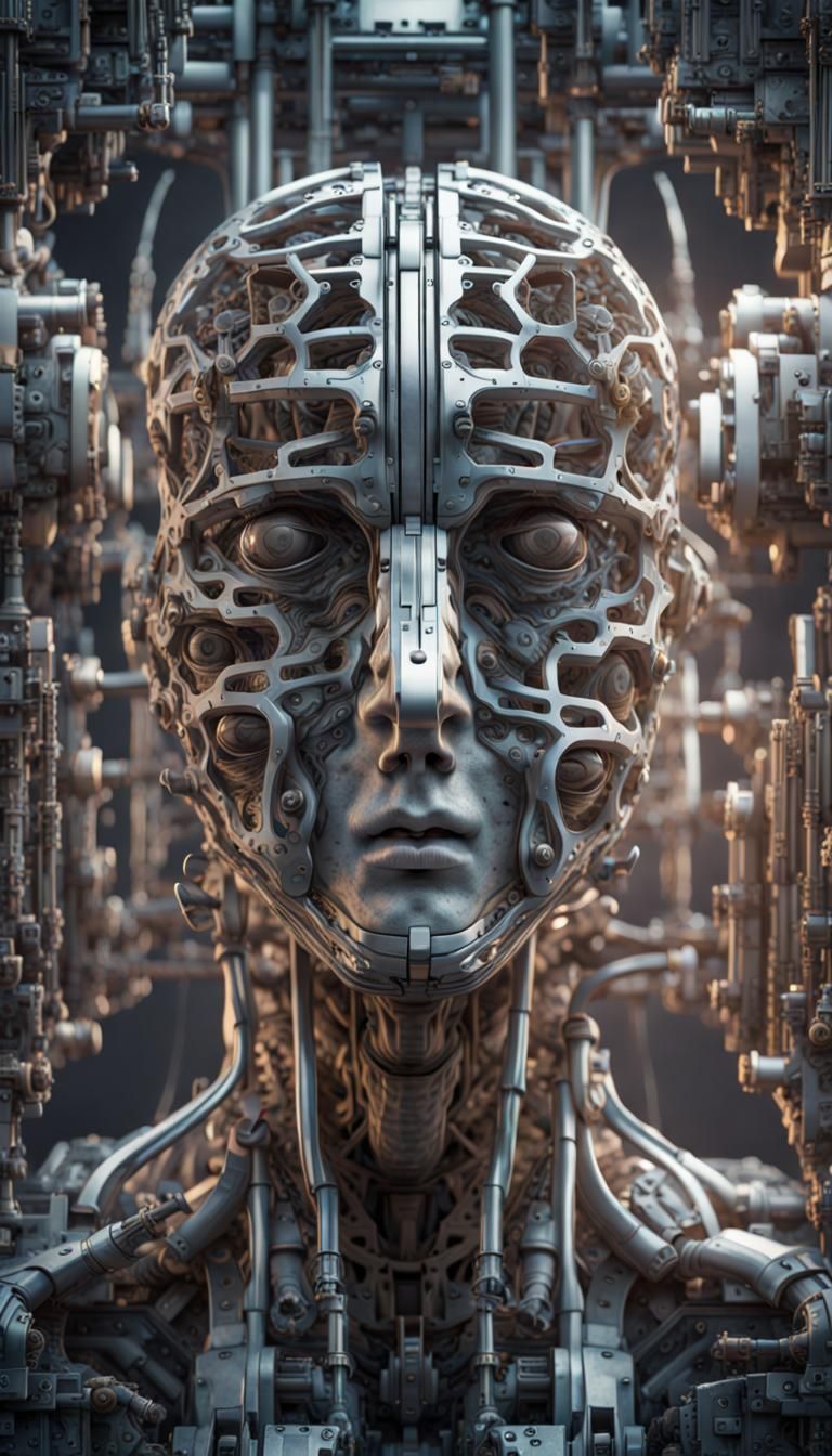 Intricate Machine Represents Human Consciousness in 8K