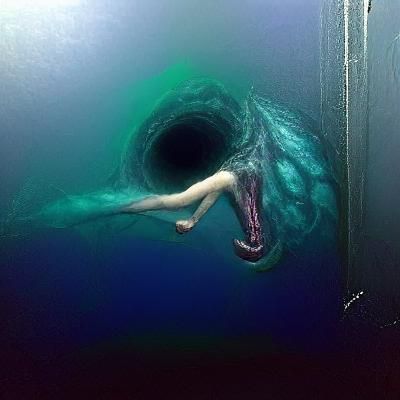 Thalassophobia: An AI Interpretation of Deep Water Fear