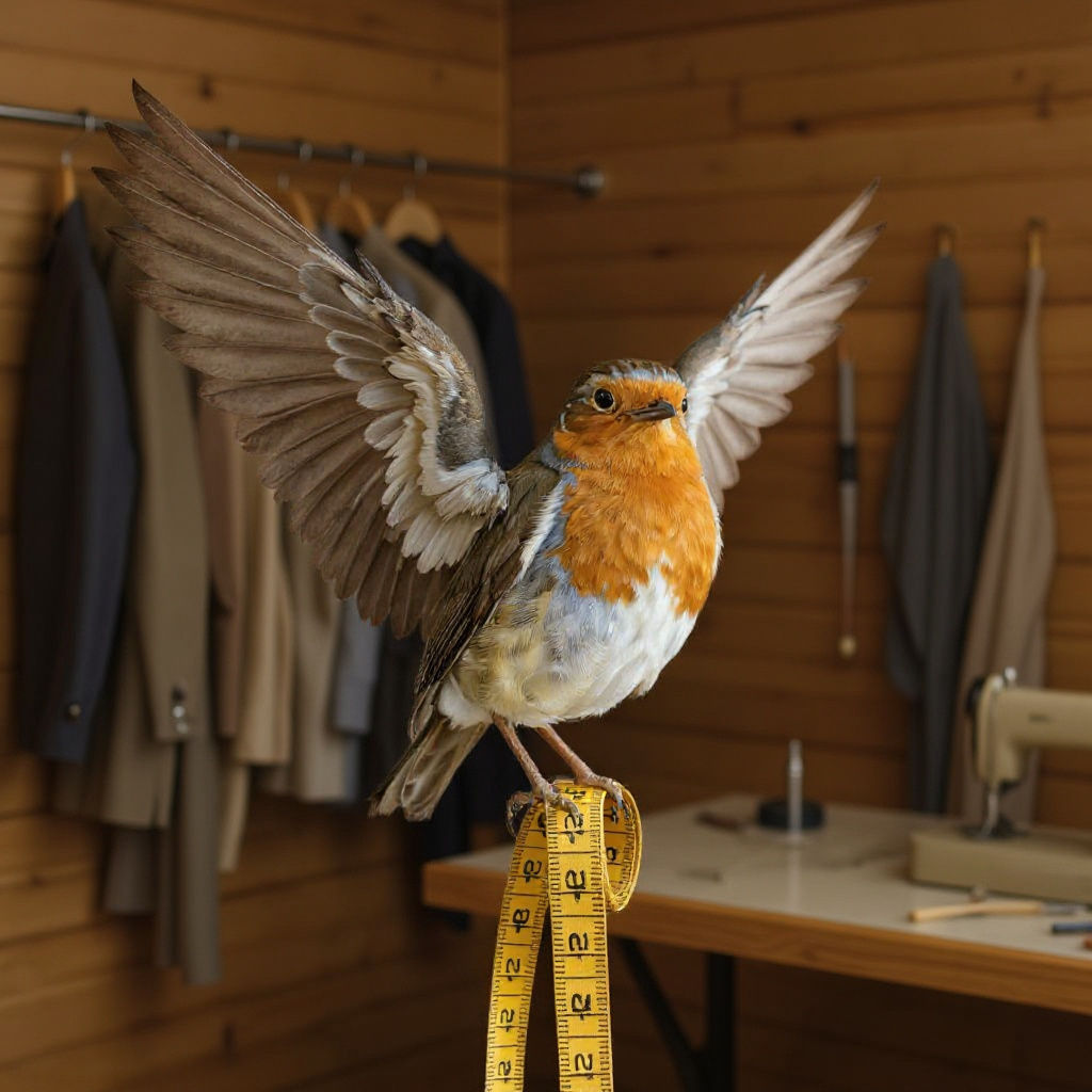 Fashionable Robin Bird Tailor in Italian Suit