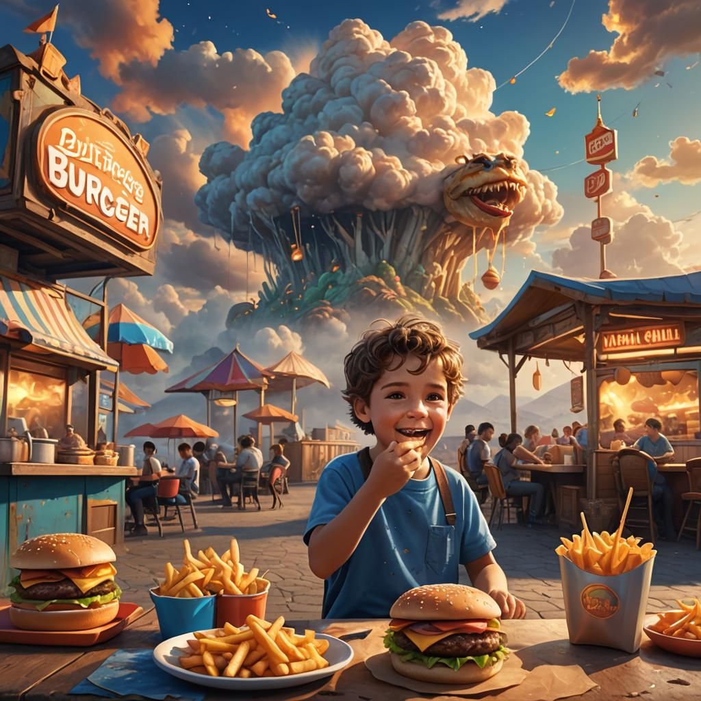 Magical Food Stand: Kid's Fantasy Burger Feast