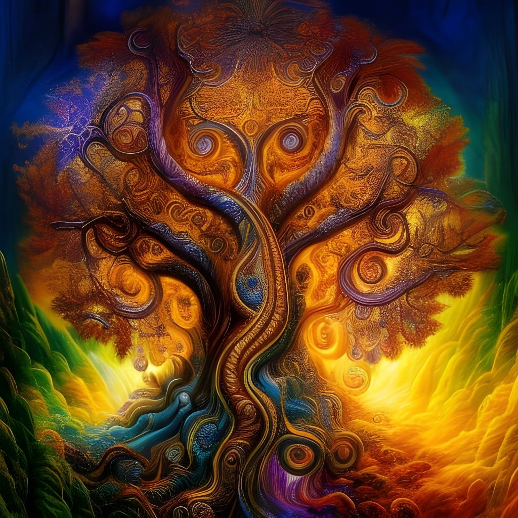 Tree of Life: Detailed Fantasy Art