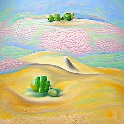 Serene Sand Dunes Under Open Sky