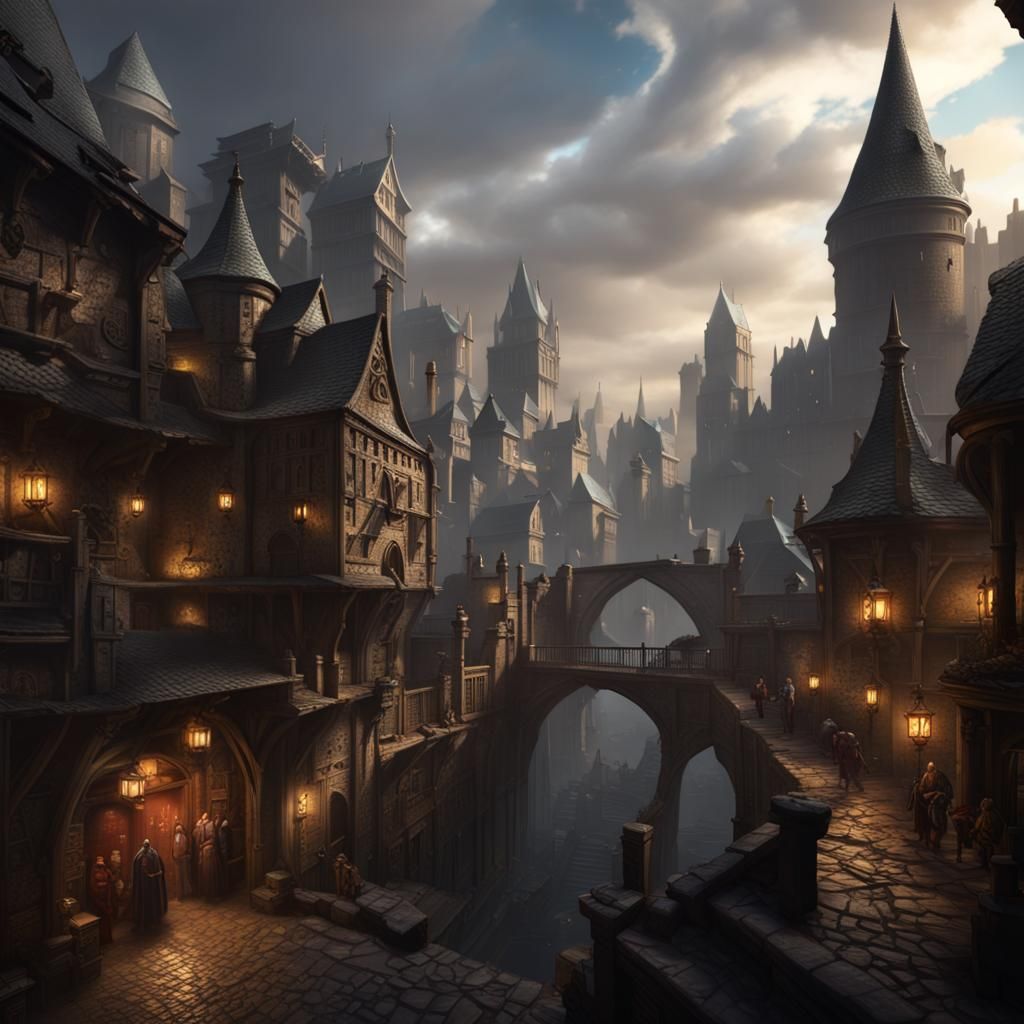 Sigil: Ring City of Doors, Dark Fantasy Art