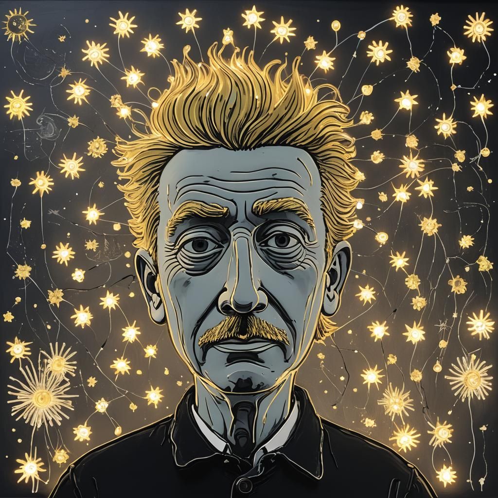 Surreal Portrait Inspired by Modern Art Masters