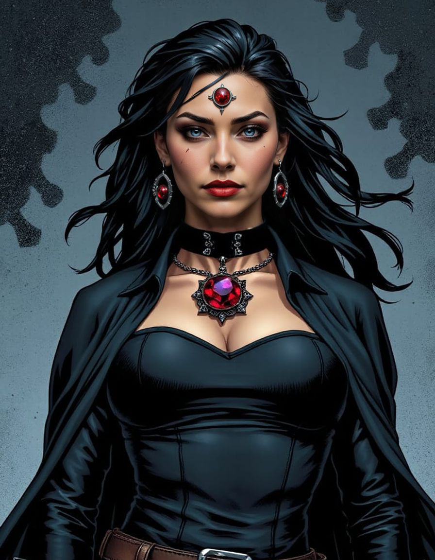 Amber Midthunder as Raven with Soulstone Amulet