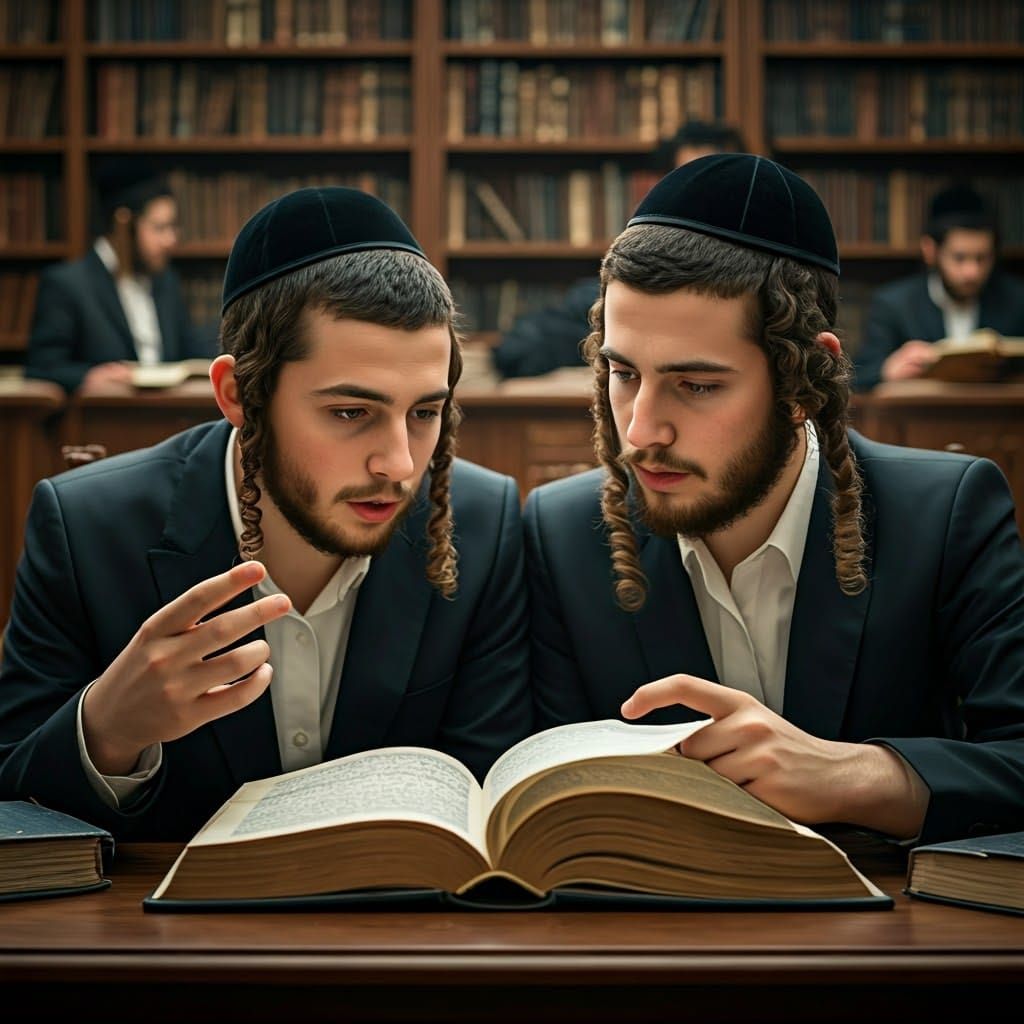 Youthful Scholars in Traditional Study Hall