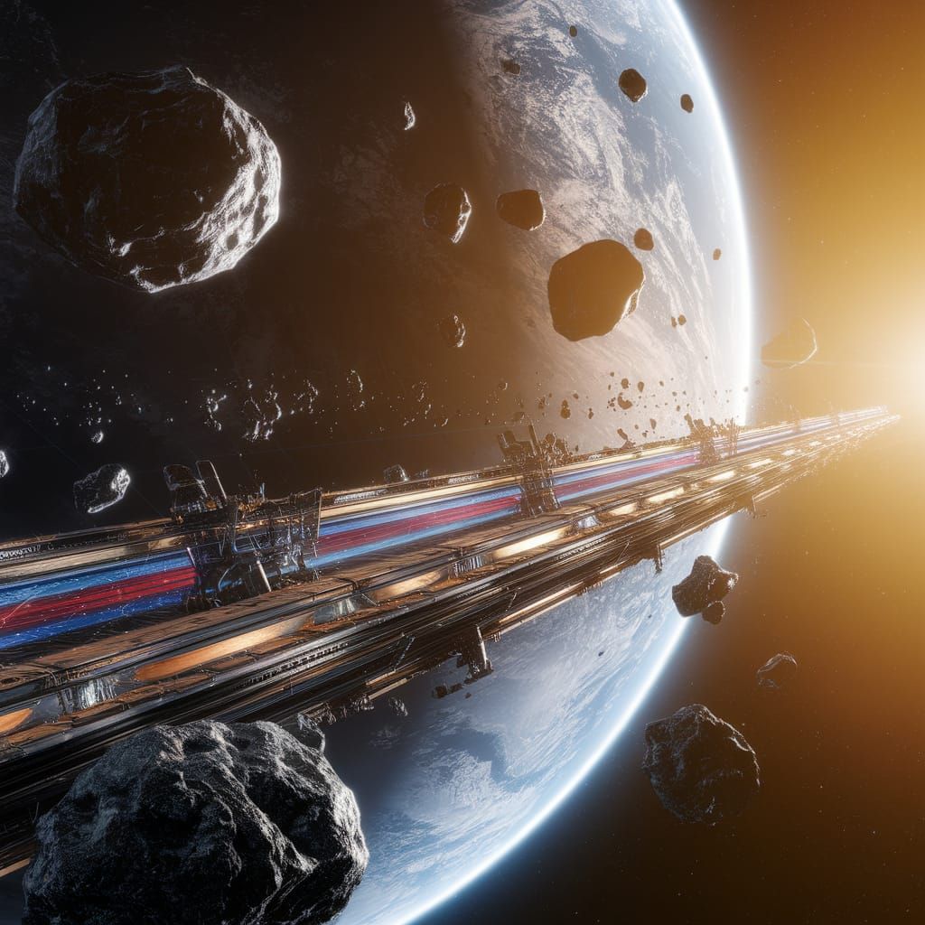 Cosmic Gateway in a Fantastical Spacescape