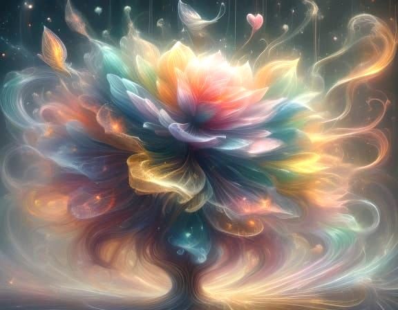 Opalescent Rainbow With Ethereal Dream Art