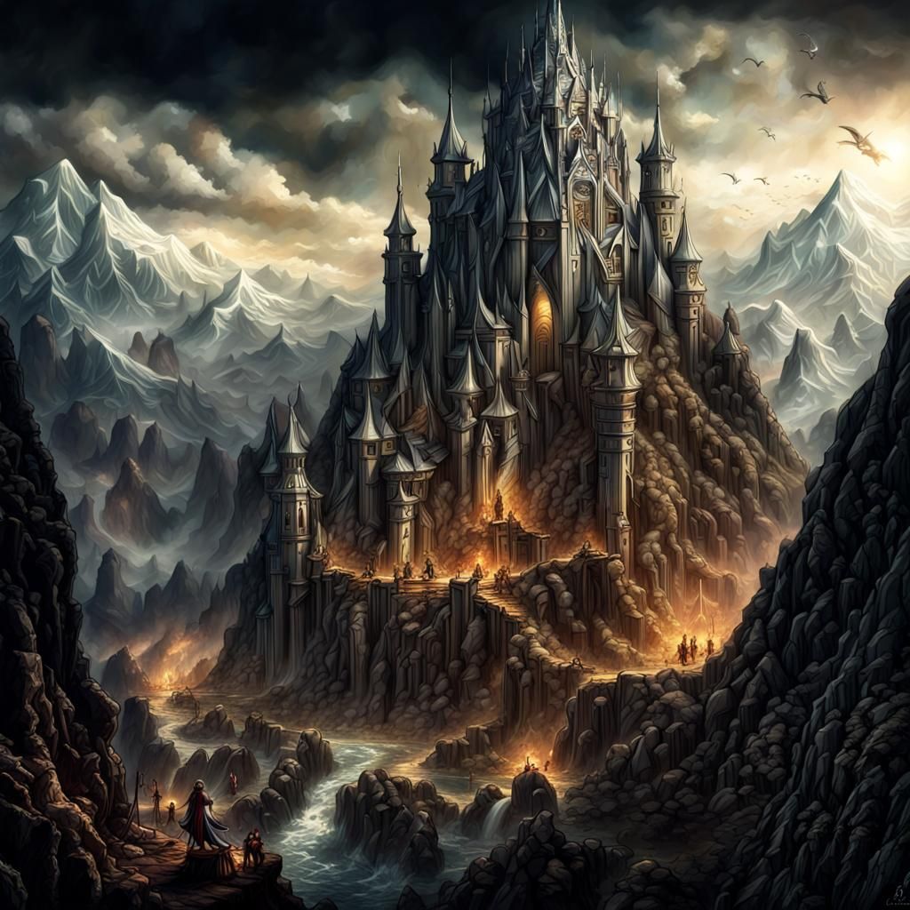 Epic Battle Between Darkness and Light, Fairycore Illustrati...