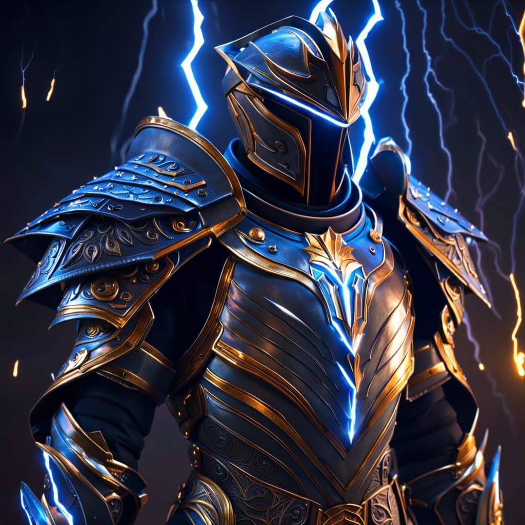 Lightning Knight in Full Armor