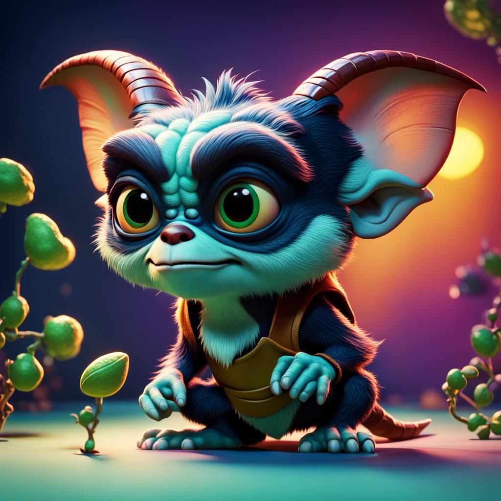 Gremlins as Pixar-Style 3D Digital Art