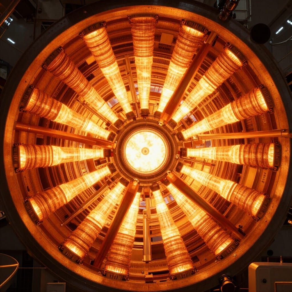Inside a Nuclear Reactor Core During Operation