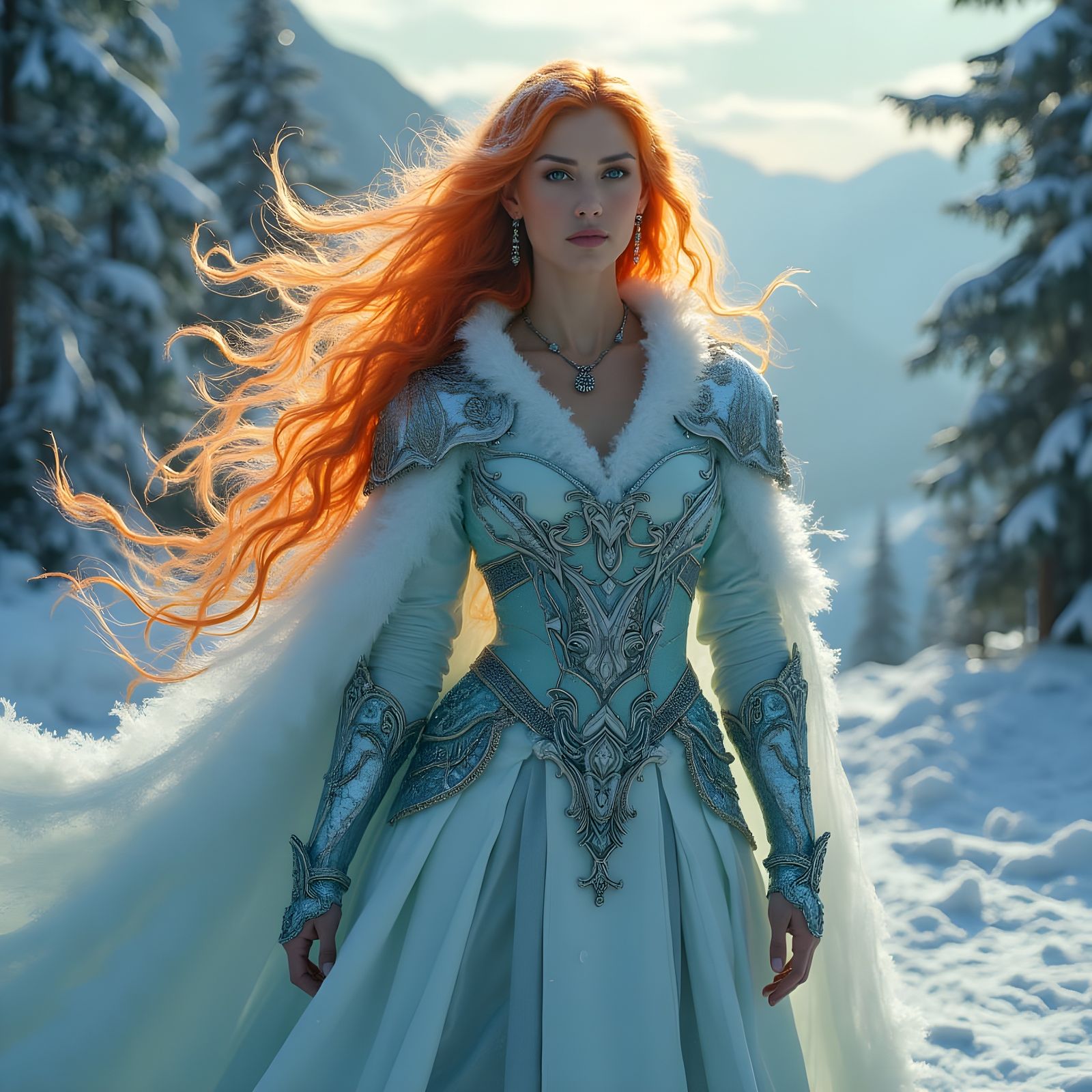 Elemental Goddess of Ice and Fire