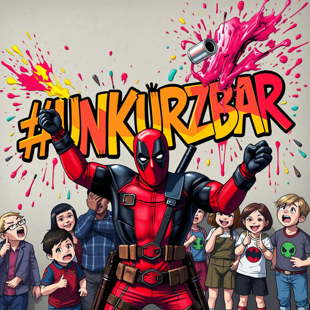 Deadpool Creates Graffiti Art Masterpiece