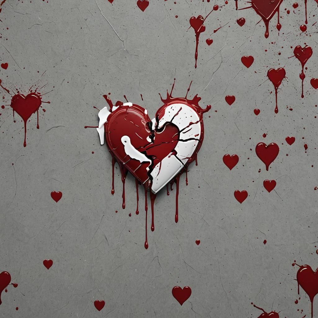 A Shattered Heart in Mid-Death