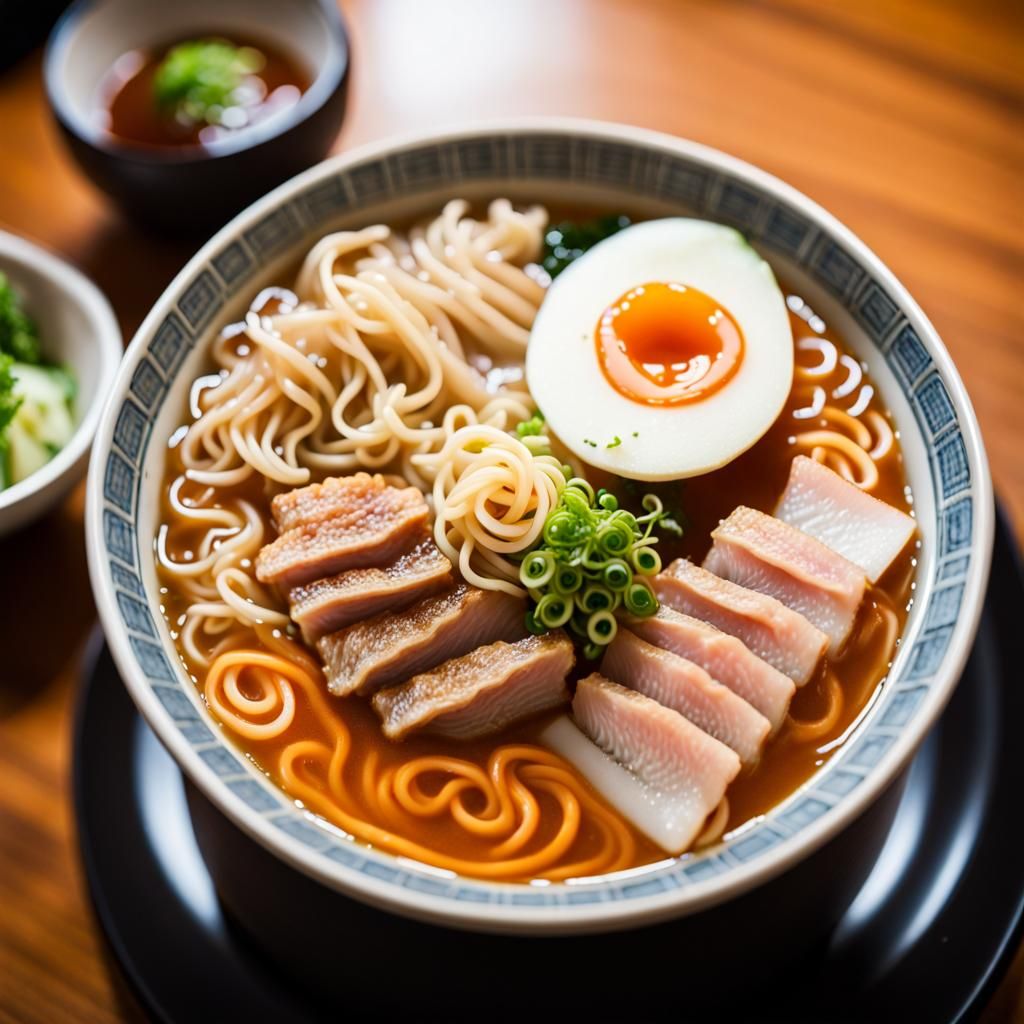 Delicious Traditional Ramen in Japanese Restaurant