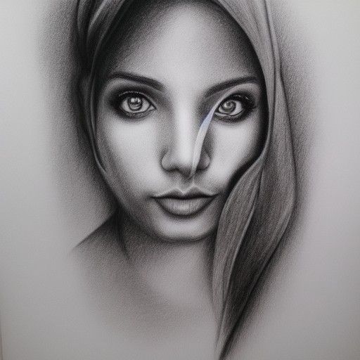 Hyperdetailed Charcoal Drawing of a Soulmate's Face